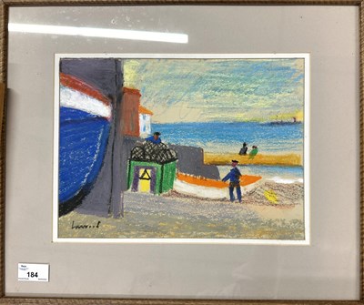 Lot 184 - Derek Inwood (1925-2012). pastel, "Lifeboat,...