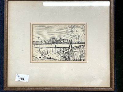 Lot 189 - Derek Inwood (1925-2012). pen & ink, "The road...