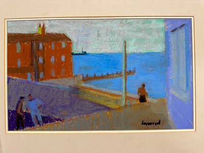 Lot 203 - Derek Inwood (1925-2012), coastal scene with...