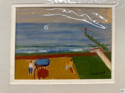 Lot 210 - Derek Inwood (1925-2012), Pastel, coastal...