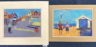 Lot 216 - Derek Inwood (1925-2012), Two mounted Pastels,...