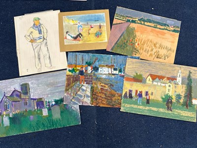 Lot 243 - Derek Inwood (1925-2012), six various sketches...