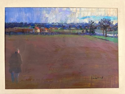 Lot 261 - Derek Inwood (1925-2012), Pastel, country...