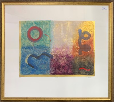 Lot 156 - Russell Baker, 'Carta I', collograph in...