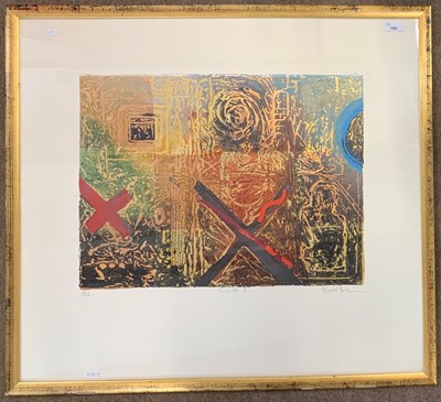 Lot 153 - Russell Baker, 'Carta II', collograph printed...