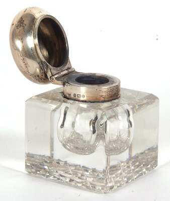 Lot 4 - An early 20th Century glass and silver mounted...