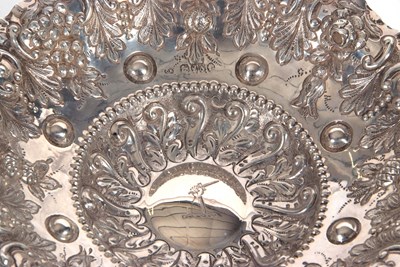 Lot 5 - A small Victorian silver pedestal dish having...