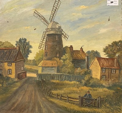 Lot 151 - W.Plumstead, Paston Mill, Mundesley, oil on...