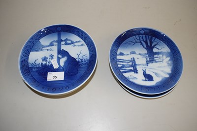 Lot 35 - A group of Copenhagen Christmas plates