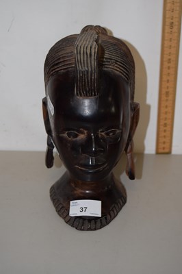 Lot 37 - A West African hardwood bust