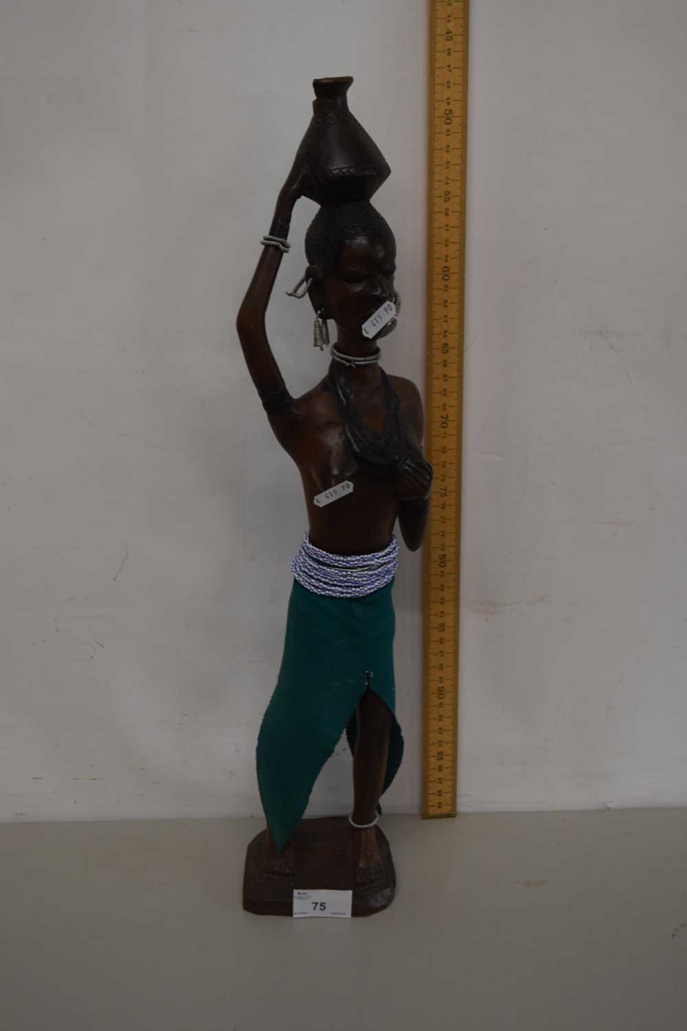 Lot 75 - An African hardwood figure