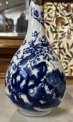 Lot 252 - A Chinese porcelain vase, baluster body with...
