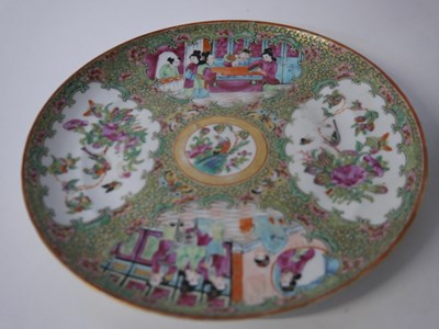 Lot 261 - A 19th Century Cantonese dish decorated in...