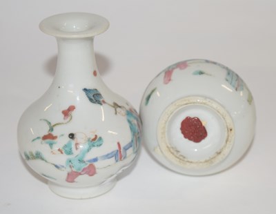 Lot 274 - Two 19th Century Chinese porcelain vases of...