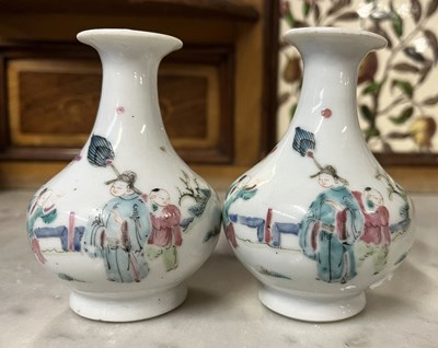 Lot 274 - Two 19th Century Chinese porcelain vases of...