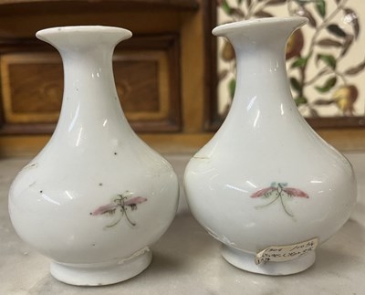 Lot 274 - Two 19th Century Chinese porcelain vases of...