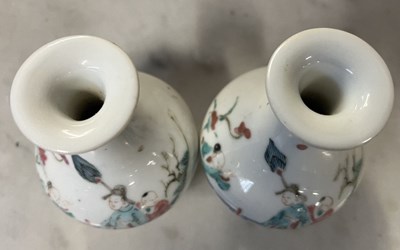 Lot 274 - Two 19th Century Chinese porcelain vases of...