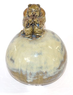 Lot 286 - An unusual carved Chinese pottery vase of...