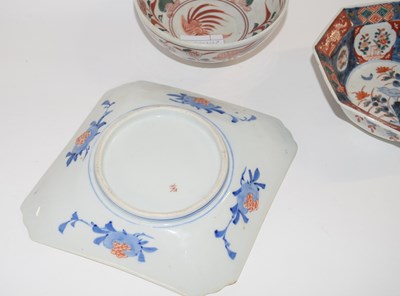 Lot 292 - Group of Japanese porcelain including a dish...