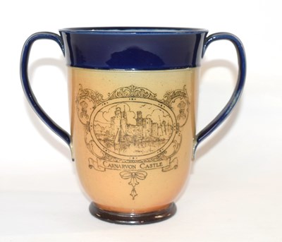 Lot 315 - A Royal Doulton loving cup commemorating the...