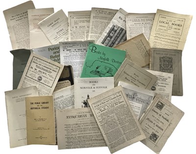Lot 470 - Small box of various pamphlets and ephemera...