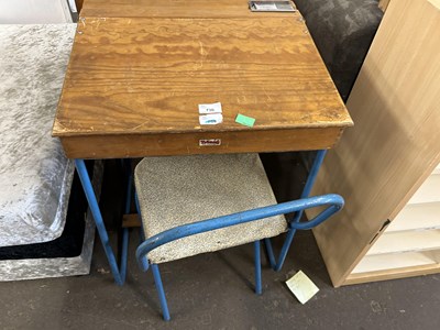 Lot 730 - A vintage Triang desk and chair