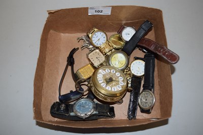 Lot 102 - Box of various assorted wristwatches