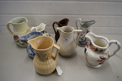 Lot 180 - MIXED LOT OF EIGHT VICTORIAN AND LATER JUGS