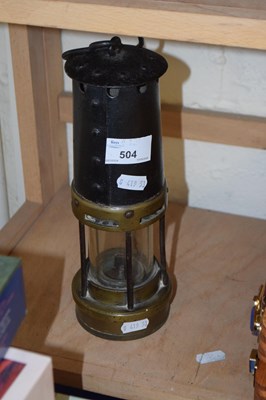 Lot 504 - A miners lamp