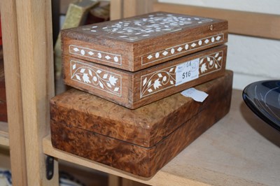 Lot 516 - Two trinket boxes