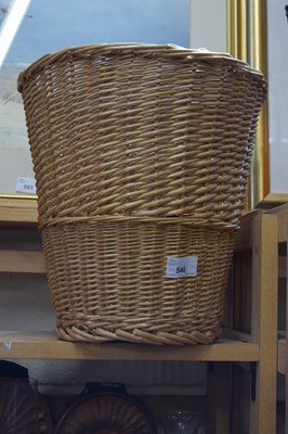 Lot 546 - A wicker waste paper basket