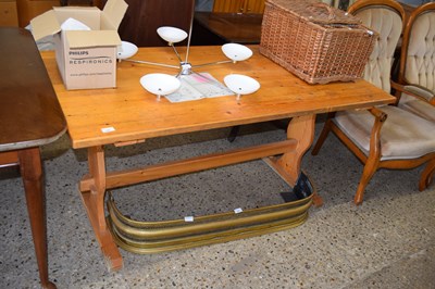 Lot 292 - Modern pine refectory style kitchen table