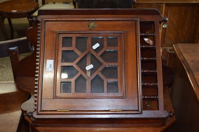 Lot 305 - A late 19th Century mahogany wall mounted...