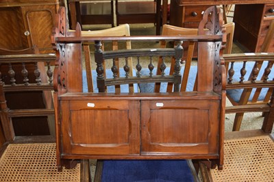 Lot 307 - Late 19th Century mahogany combination wall...