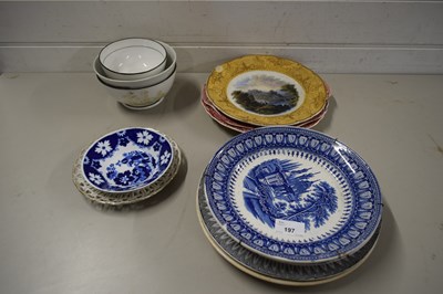 Lot 197 - MIXED LOT VARIOUS DECORATED VICTORIAN AND...