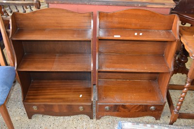 Lot 310 - A pair of reproduction mahogany veneered...