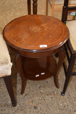 Lot 324 - An Edwardian circular two tier occasional table