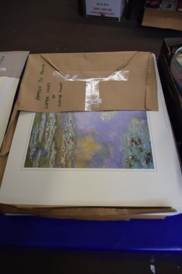 Lot 628 - Waterlilies by Claude Monet, reproduction...