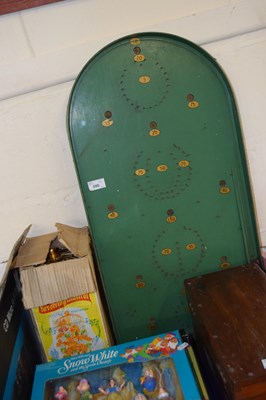 Lot 690 - A Bagotel board and a revolving musical bird cage