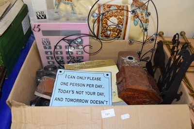 Lot 701 - Mixed Lot: Cameras, storage boxes, metal signs...