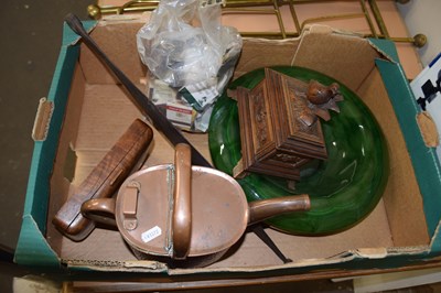 Lot 704 - Mixed Lot: Copper watering can, green cloud...