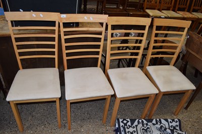 Lot 334 - Set of four modern kitchen chairs