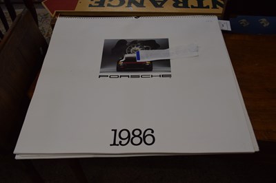 Lot 338 - Porsche cars calendars two 1984, and 1986 (3)