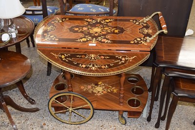 Lot 343 - A reproduction Italian floral inlaid