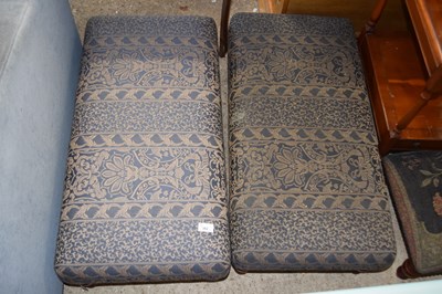 Lot 362 - A pair of modern floral upholstered...