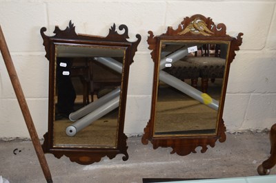 Lot 372 - Two Georgian style fretwork wall mirrors for...