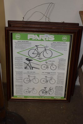 Lot 737 - A bicycle print and two Road Record...