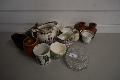 Lot 223 - MIXED LOT VARIOUS 19TH CENTURY AND LATER WARES...