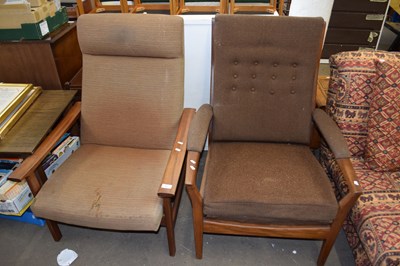 Lot 793 - Two mid Century armchairs