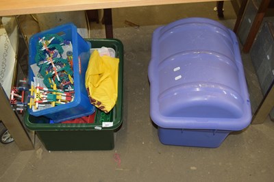 Lot 807 - Two boxes of assorted toys